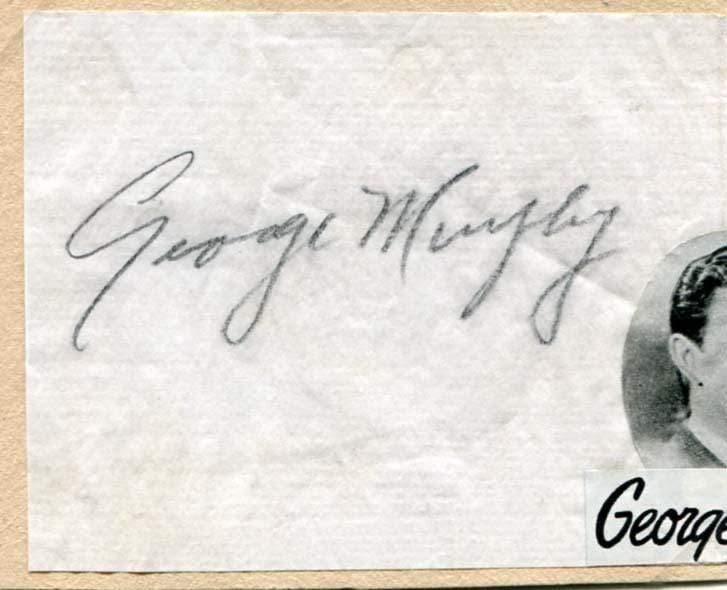 Murphy, George autograph