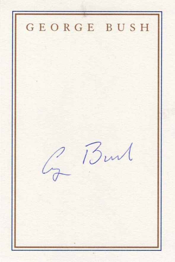 George W.  Bush Autograph Autogramm | ID 7581151068309