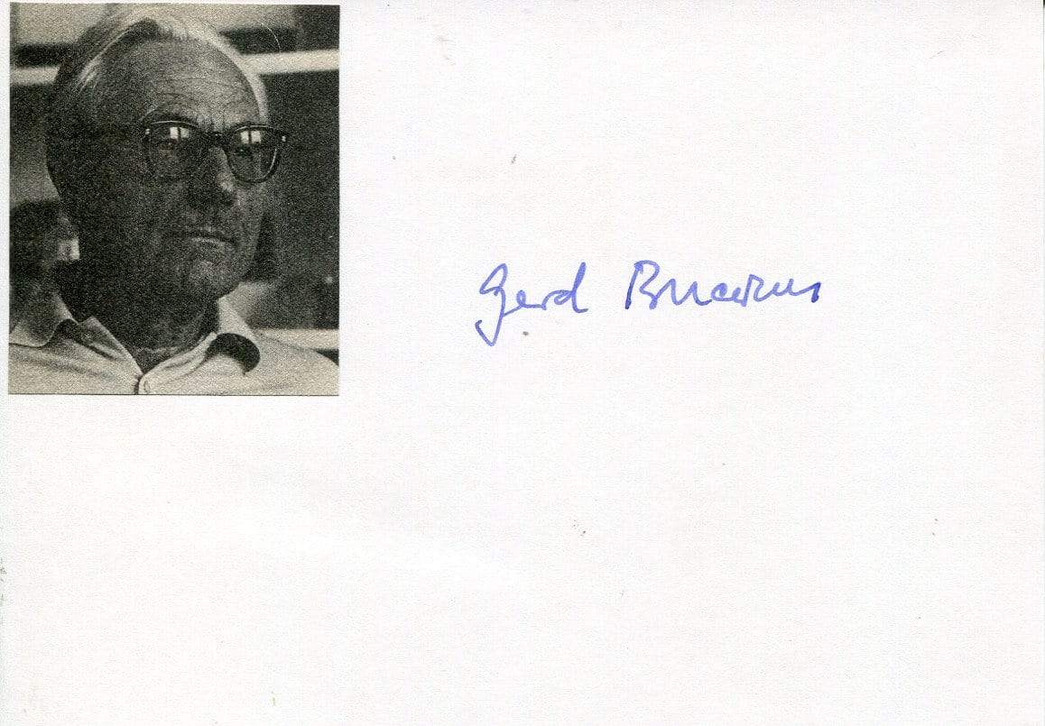 Bucerius, Gerd autograph