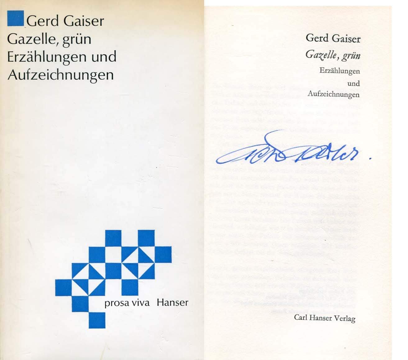 Gaiser, Gerd autograph