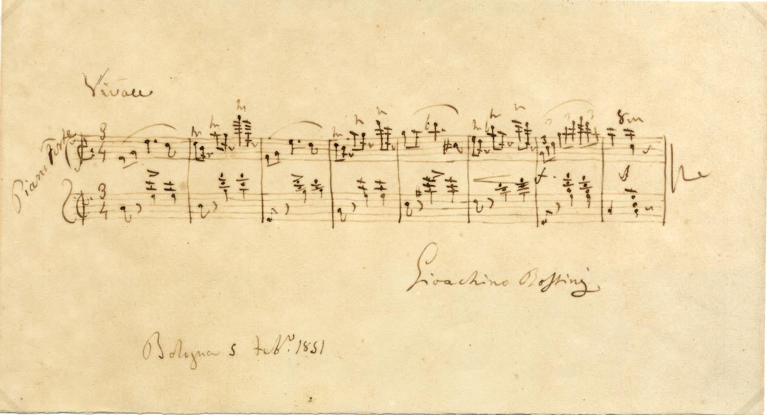 Giachino Antonio Rossini Autograph Autogramm | ID 7405468614805