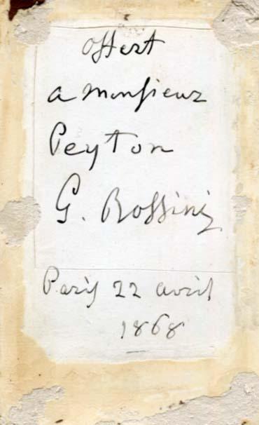 Giachino Antonio Rossini Autograph Autogramm | ID 7243668127893