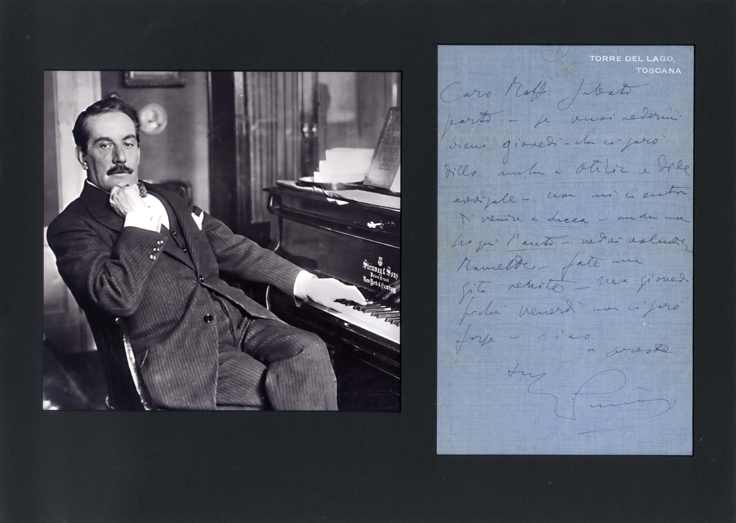 Giacomo Puccini Autograph