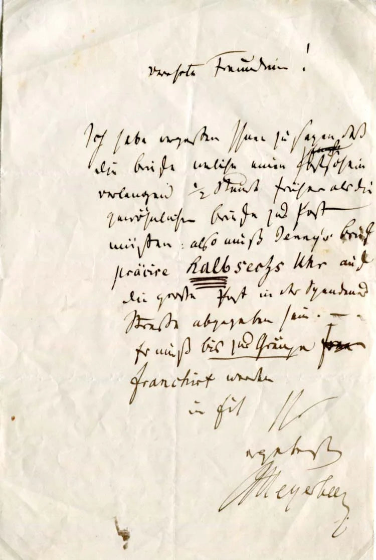 Giacomo Meyerbeer Autograph Autogramm | ID 7768601100437