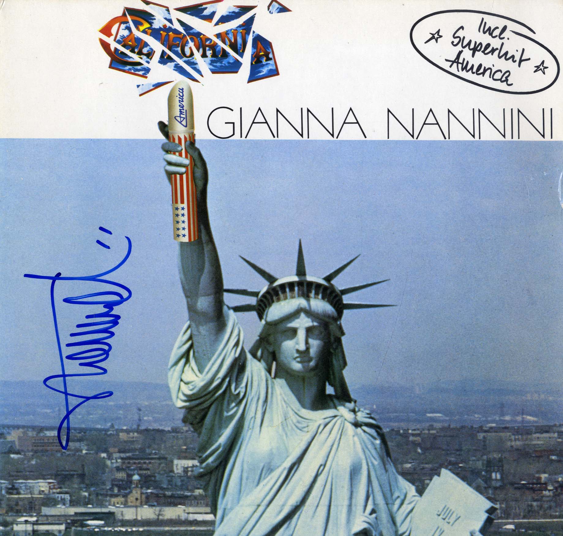 Gianna Nannini Autograph