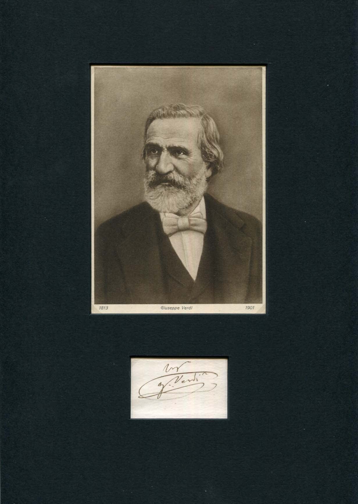 Giuseppe Verdi Autograph