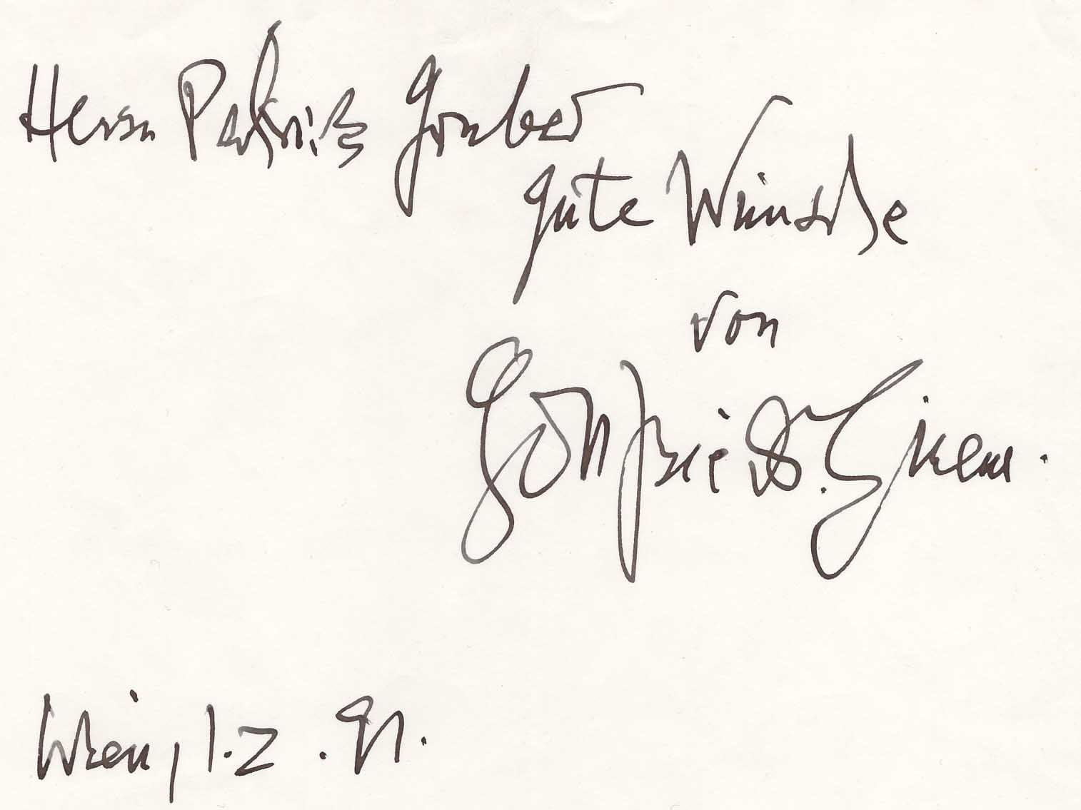 Gottfried von Einem Autograph Autogramm | ID 7331799793813