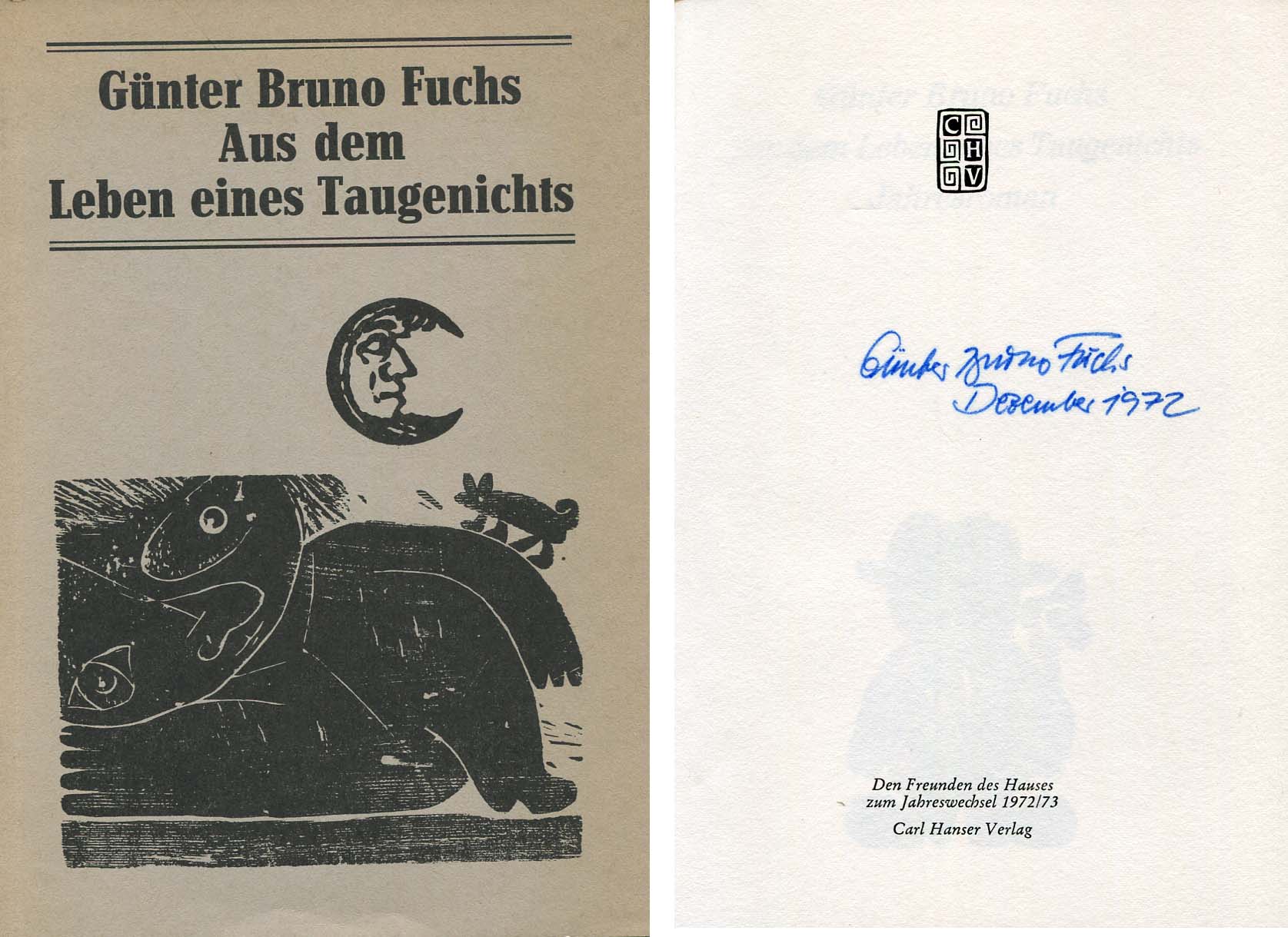 Günter Bruno Fuchs Autograph Autogramm | ID 6908164112533