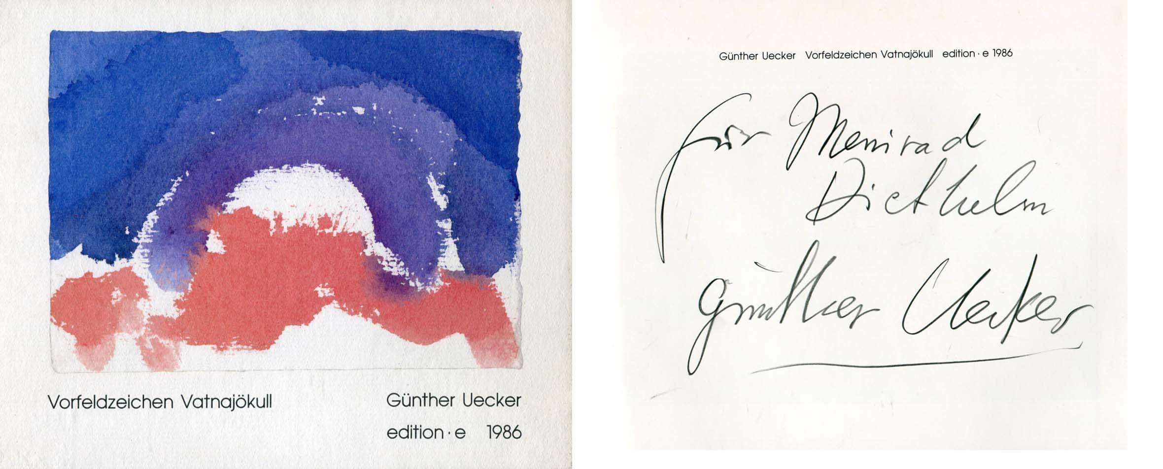 Uecker, Günther autograph