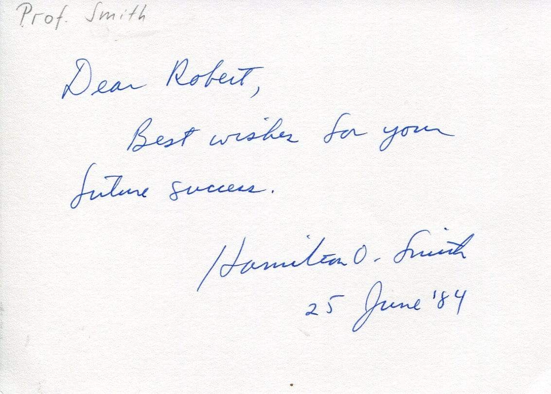 Smith, Hamilton Othanel autograph