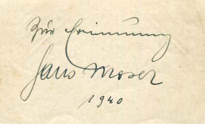 Hans Moser Autograph Autogramm | ID 7431910195349