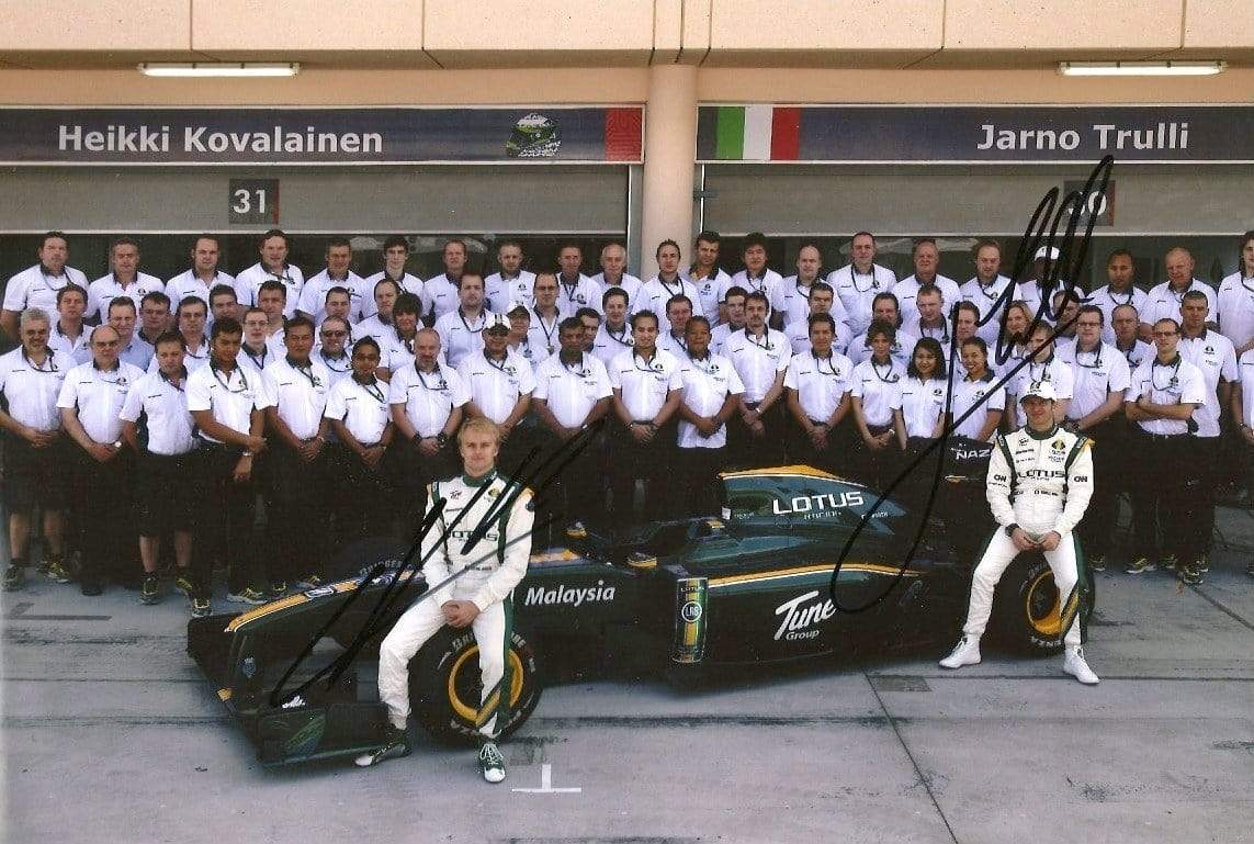 Kovalainen, Heikki & Trulli, Jarno autograph