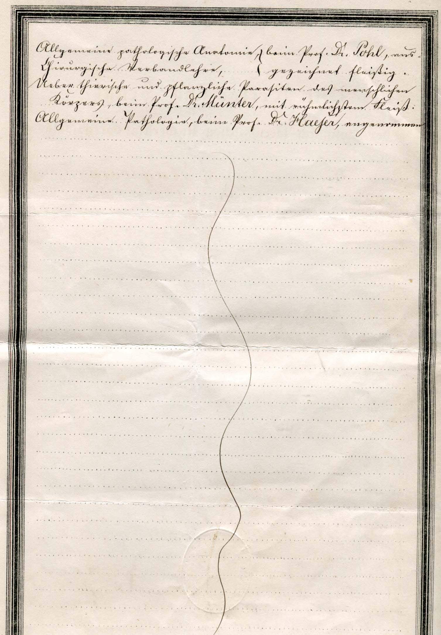 Bardeleben, Heinrich Adolf von autograph