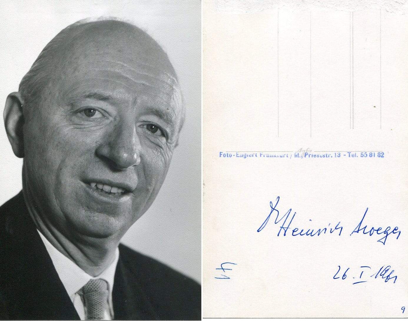 Troeger, Heinrich autograph
