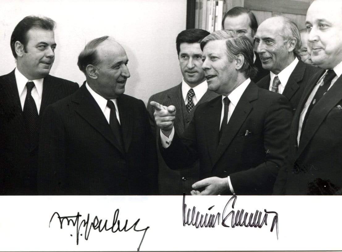 Schmidt, Helmut & Zhivkov, Todor autograph
