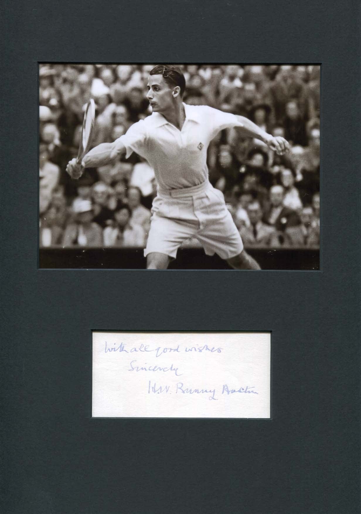 Jean Borotra - Champion de Tennis - Carte autographe signée