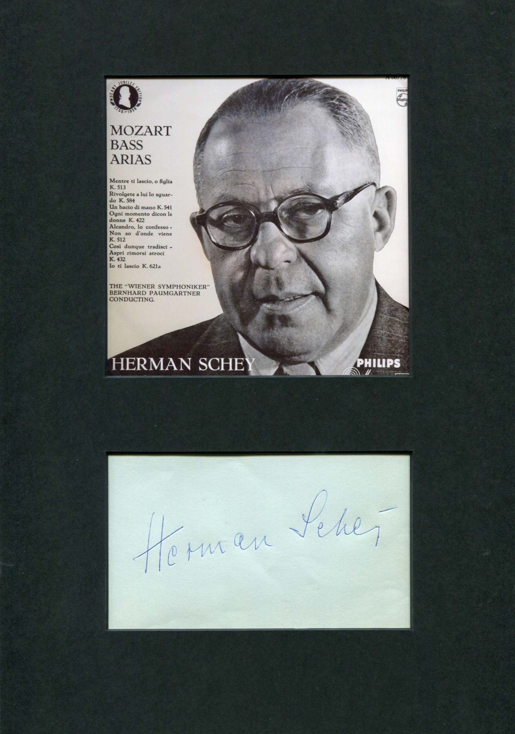 Schey, Hermann autograph