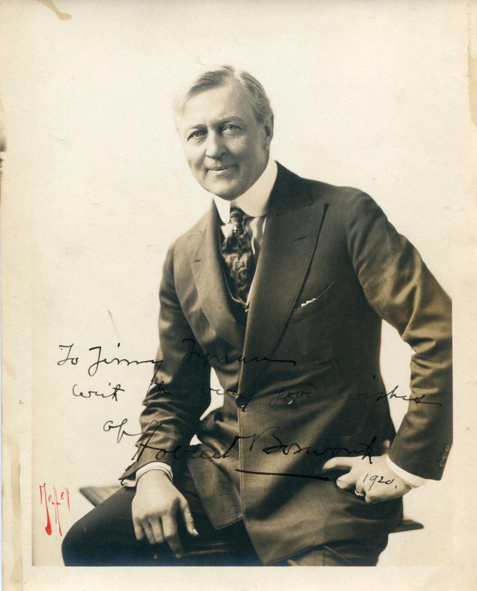Boswarth, Hobart autograph
