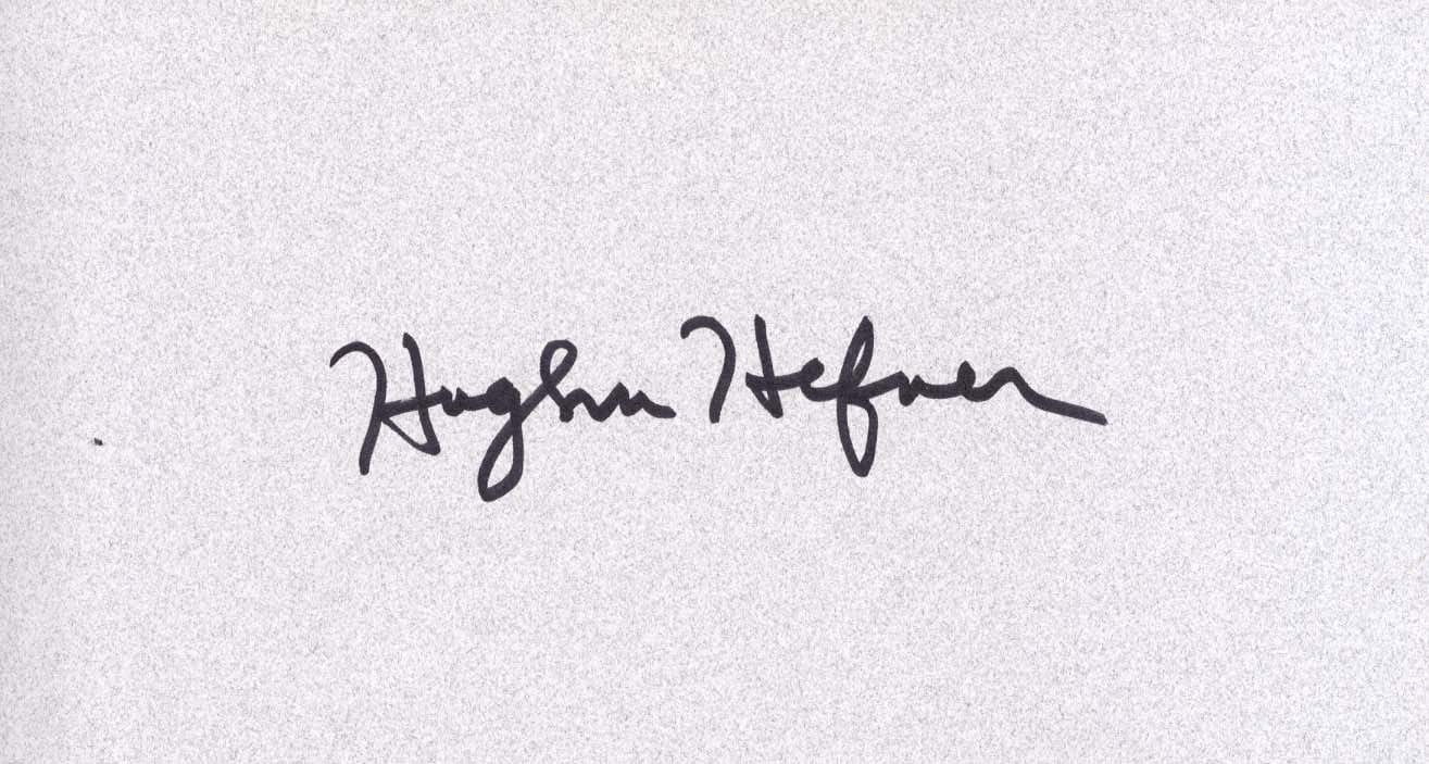 Hugh Hefner Autograph