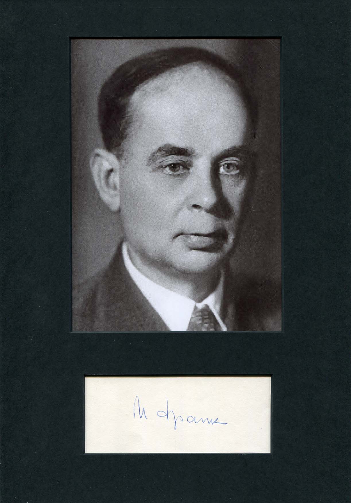 Frank, Ilya Mikhailovich autograph