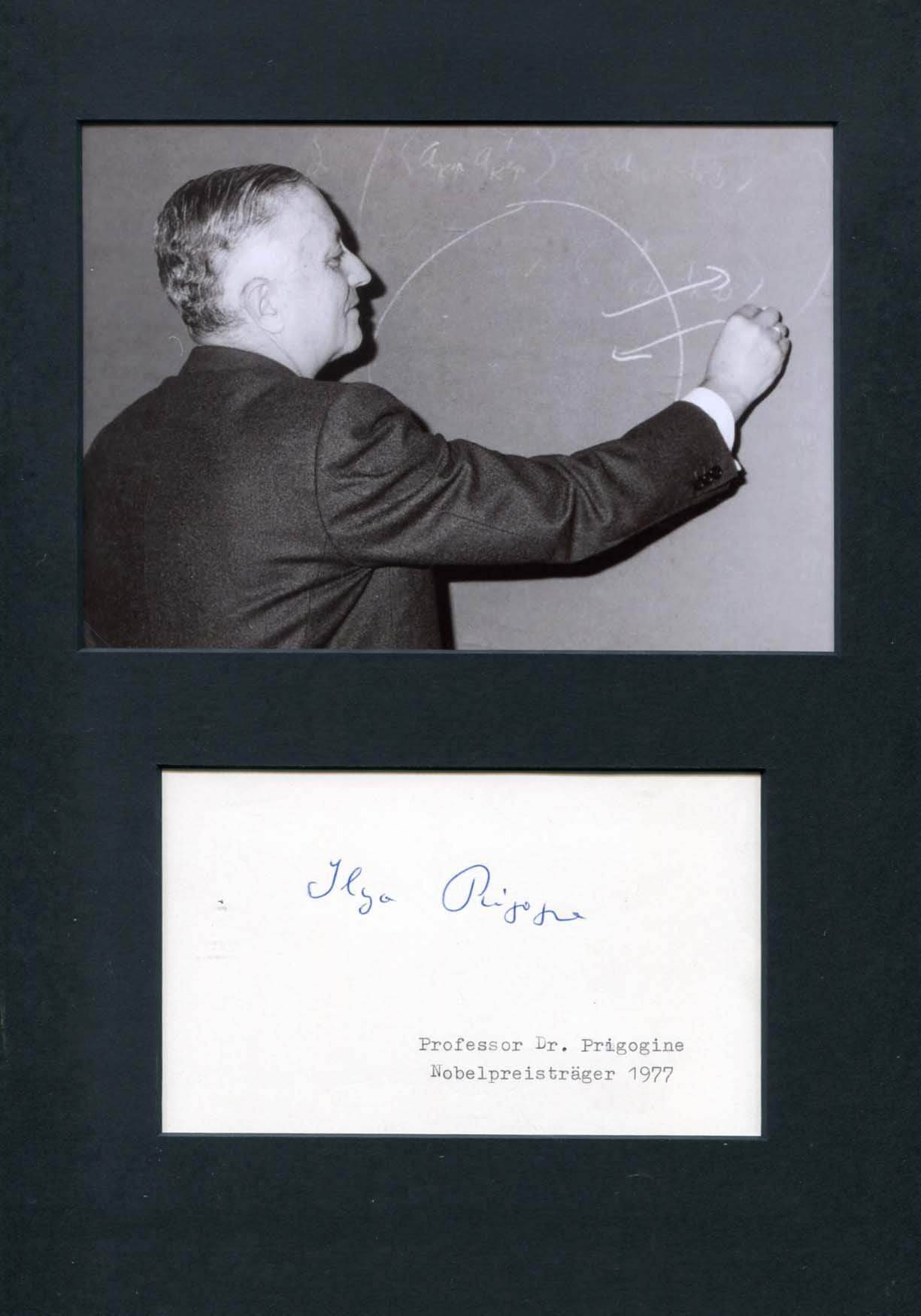 Prigogine, Ilya autograph