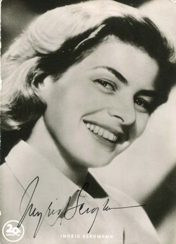 Ingrid Bergmann Autograph Autogramm | ID 7851803246741