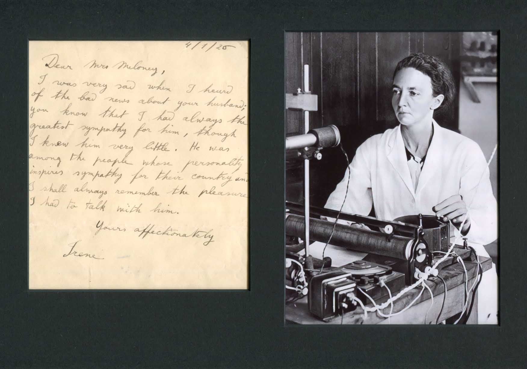 Irene Joliot-Curie Autograph Autogramm | ID 7837328179349
