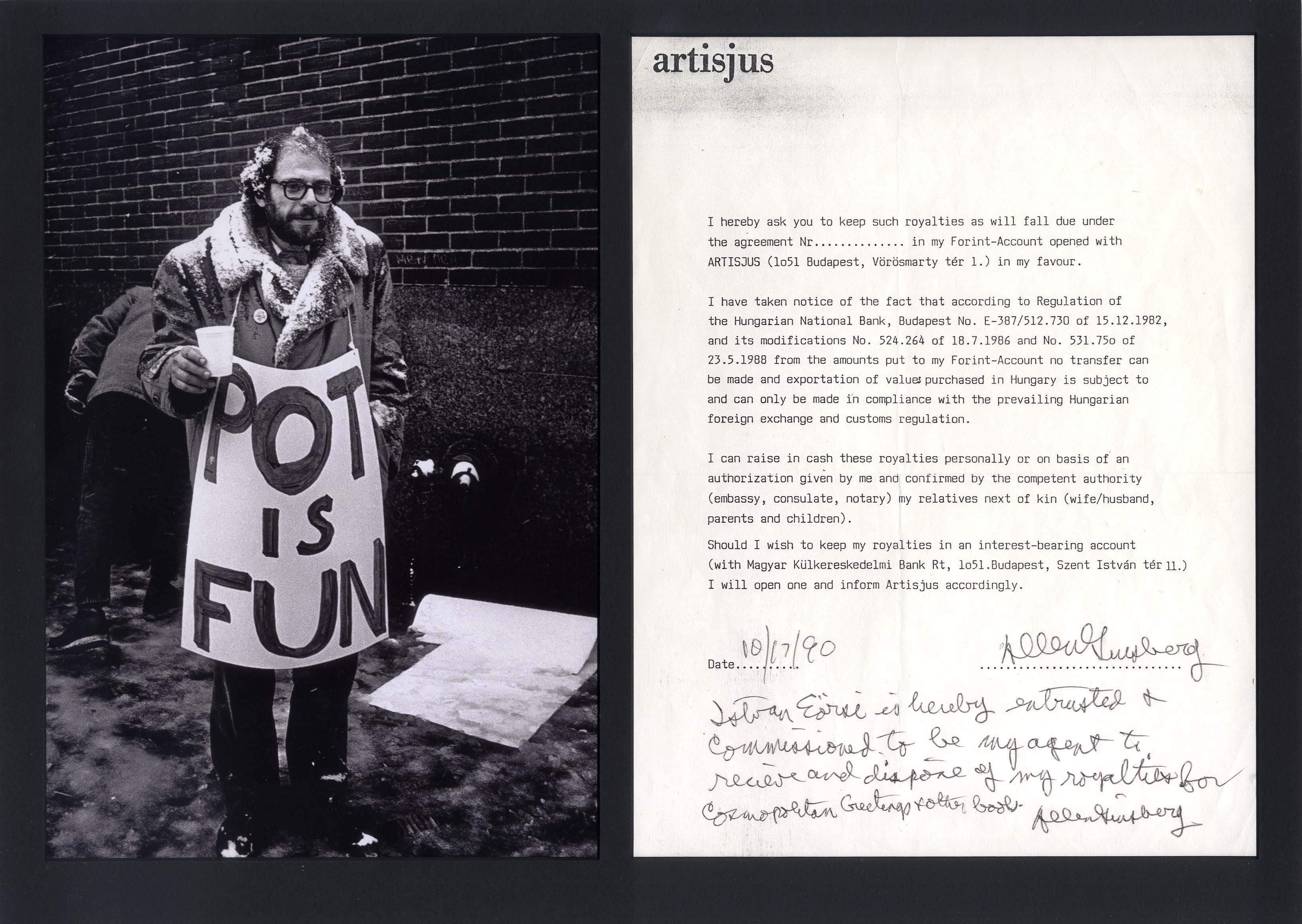 Ginsberg, Irwin Allen autograph
