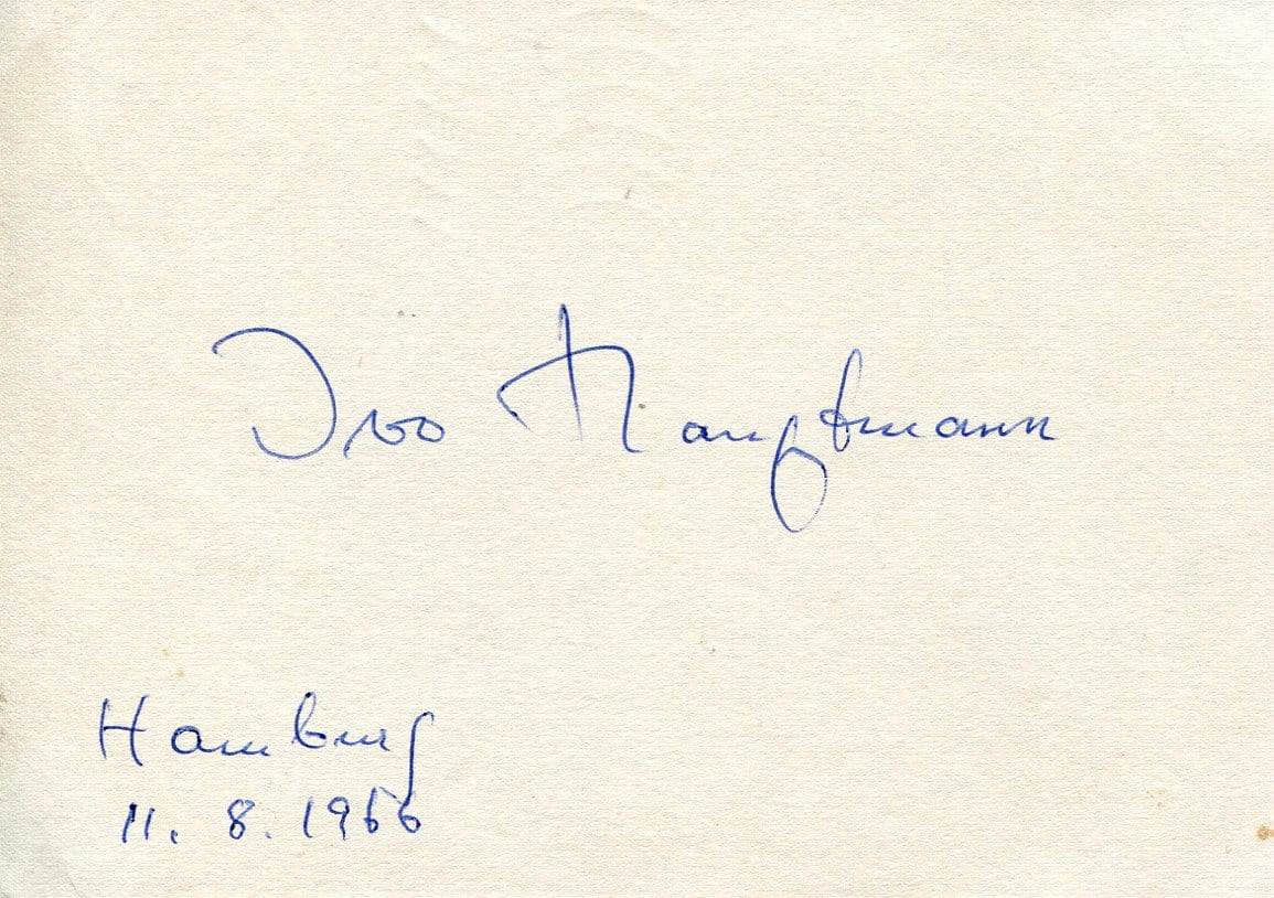 Hauptmann, Ivo autograph