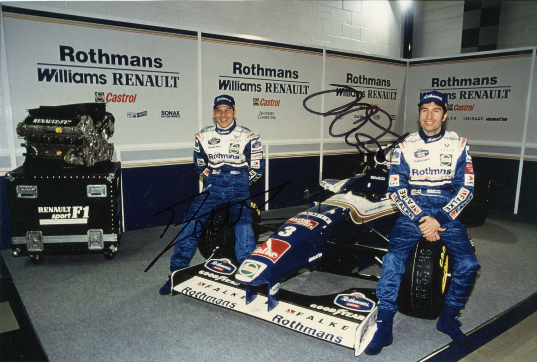 Jacques Villeneuve & Heinz-Harald Frentzen Autographs