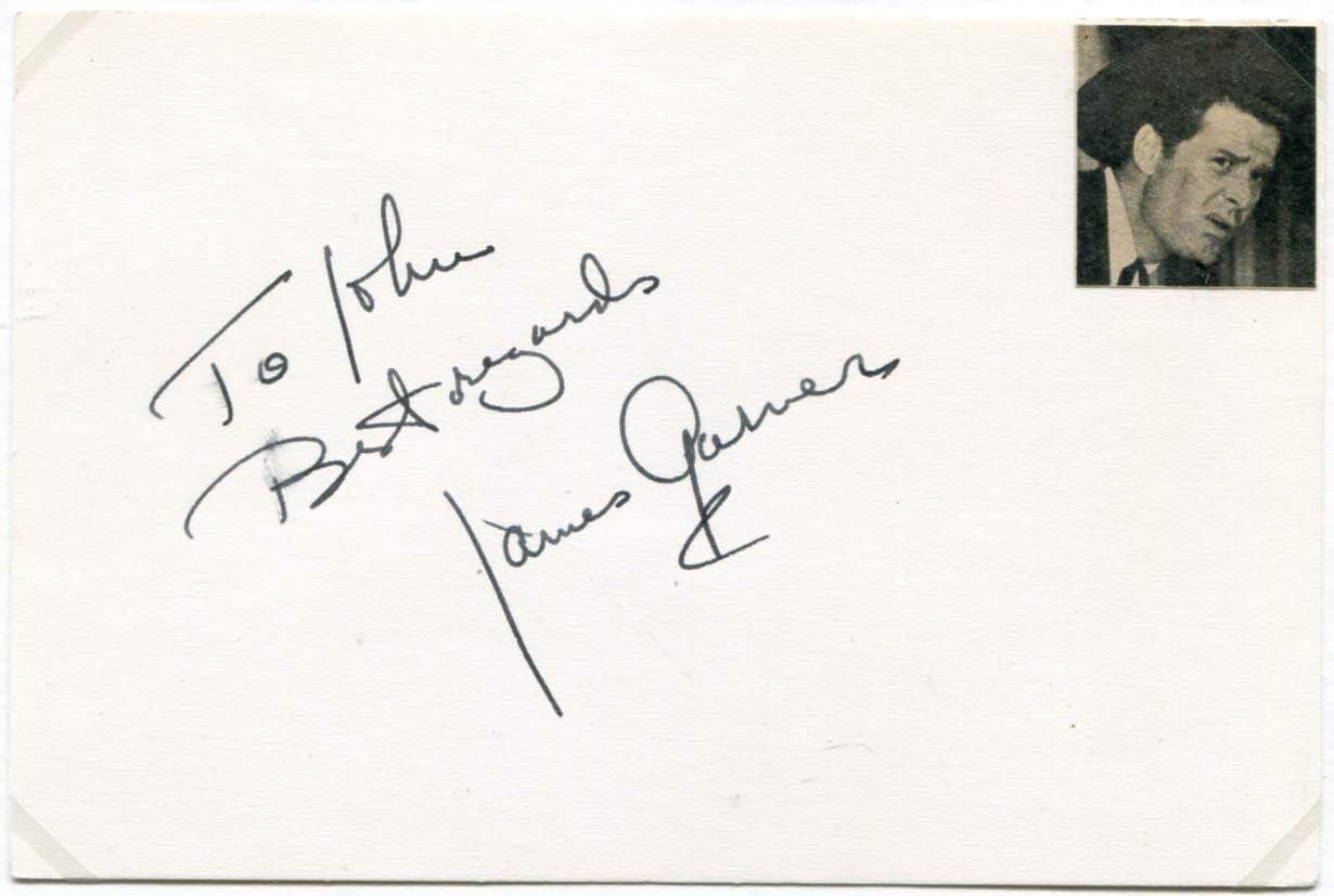Garner, James autograph