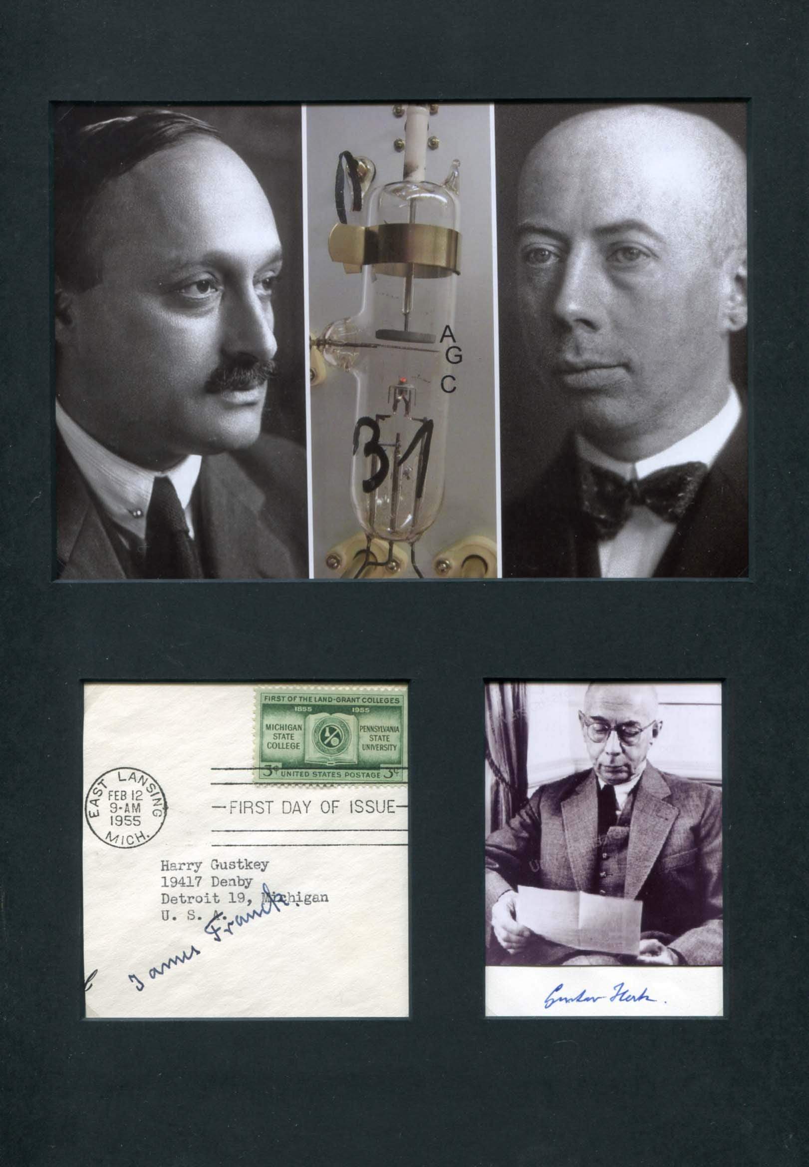 Franck, James & Hertz, Gustav Ludwig autograph