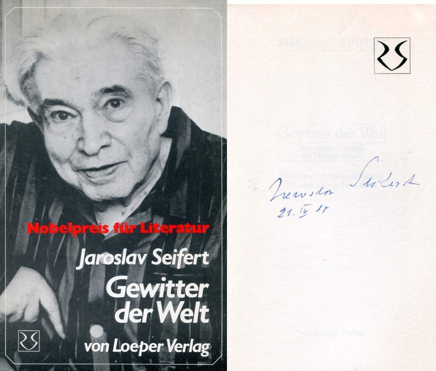 Seifert, Jaroslav autograph