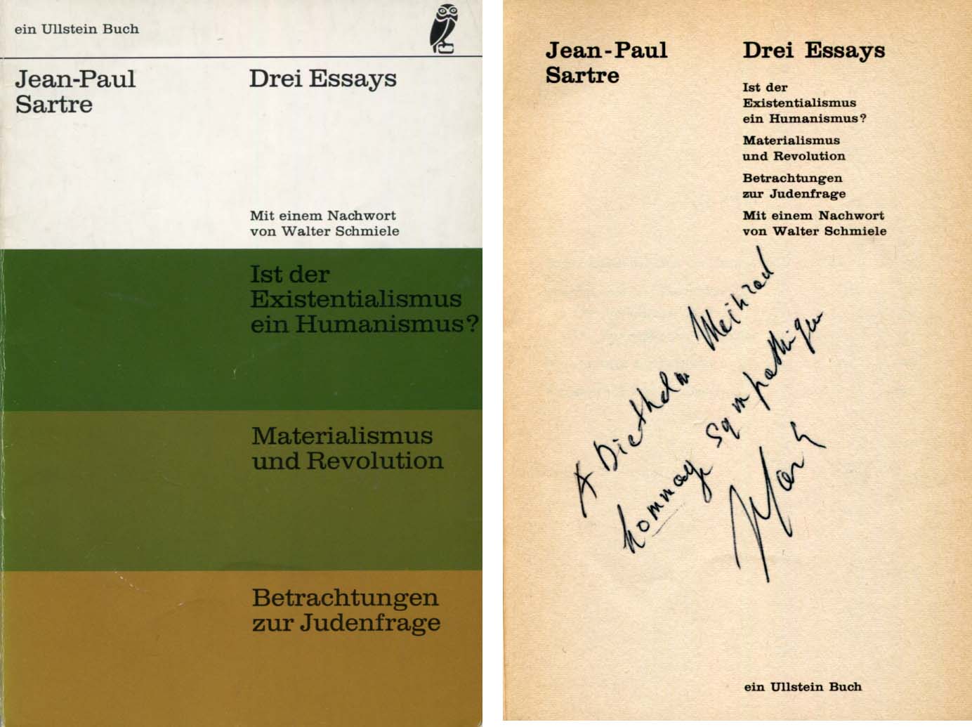 Jean-Paul Sartre Autograph Autogramm | ID 7561944170645