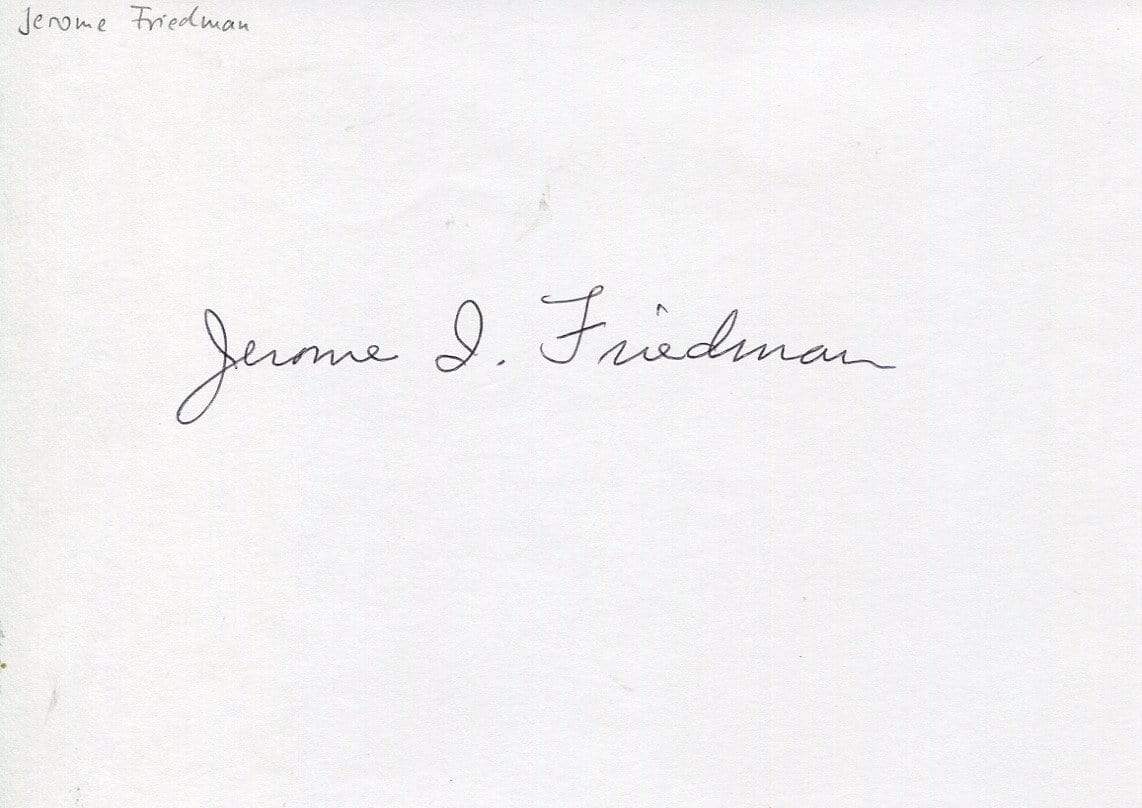 Friedman, Jerome Isaac autograph