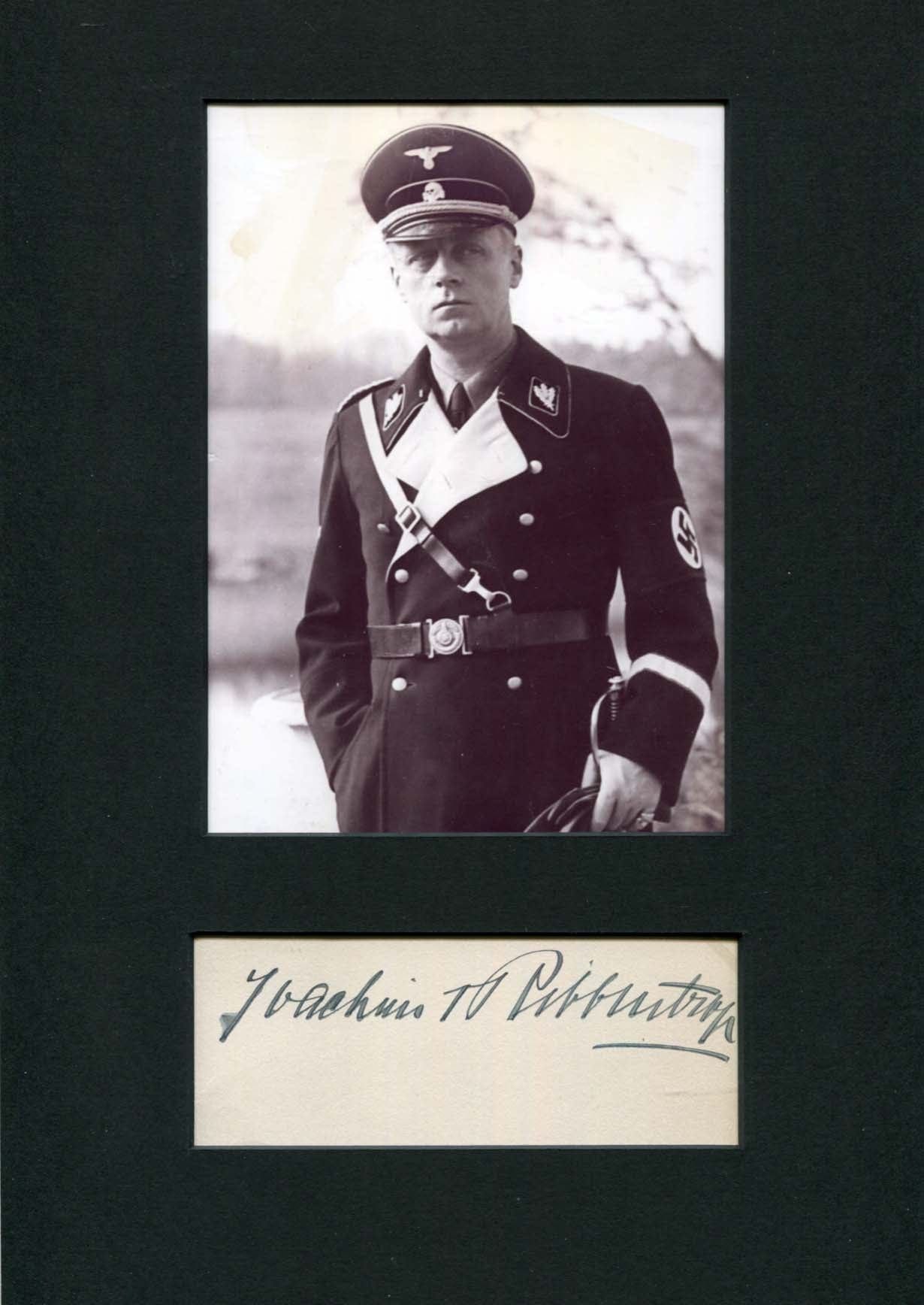 Joachim von Ribbentrop Autograph