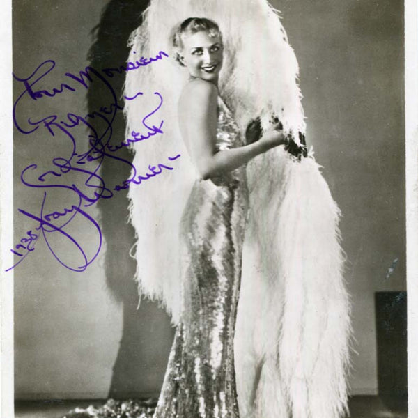 Joan Warner Autograph  signed vintage photographs