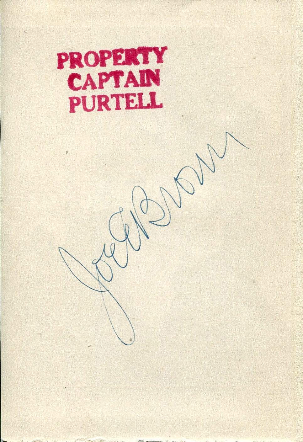 Joe E. Brown Autograph Autogramm | ID 6735423340693