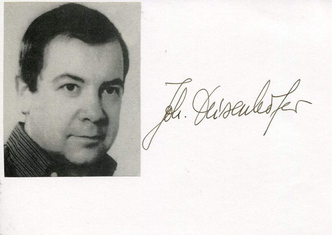 Deisenhofer, Johann autograph