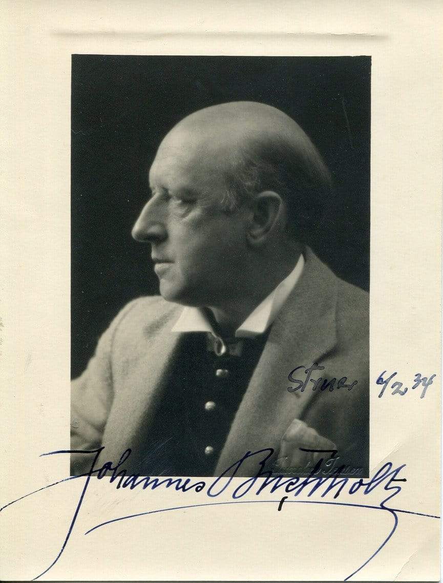 Buchholtz, Johannes autograph