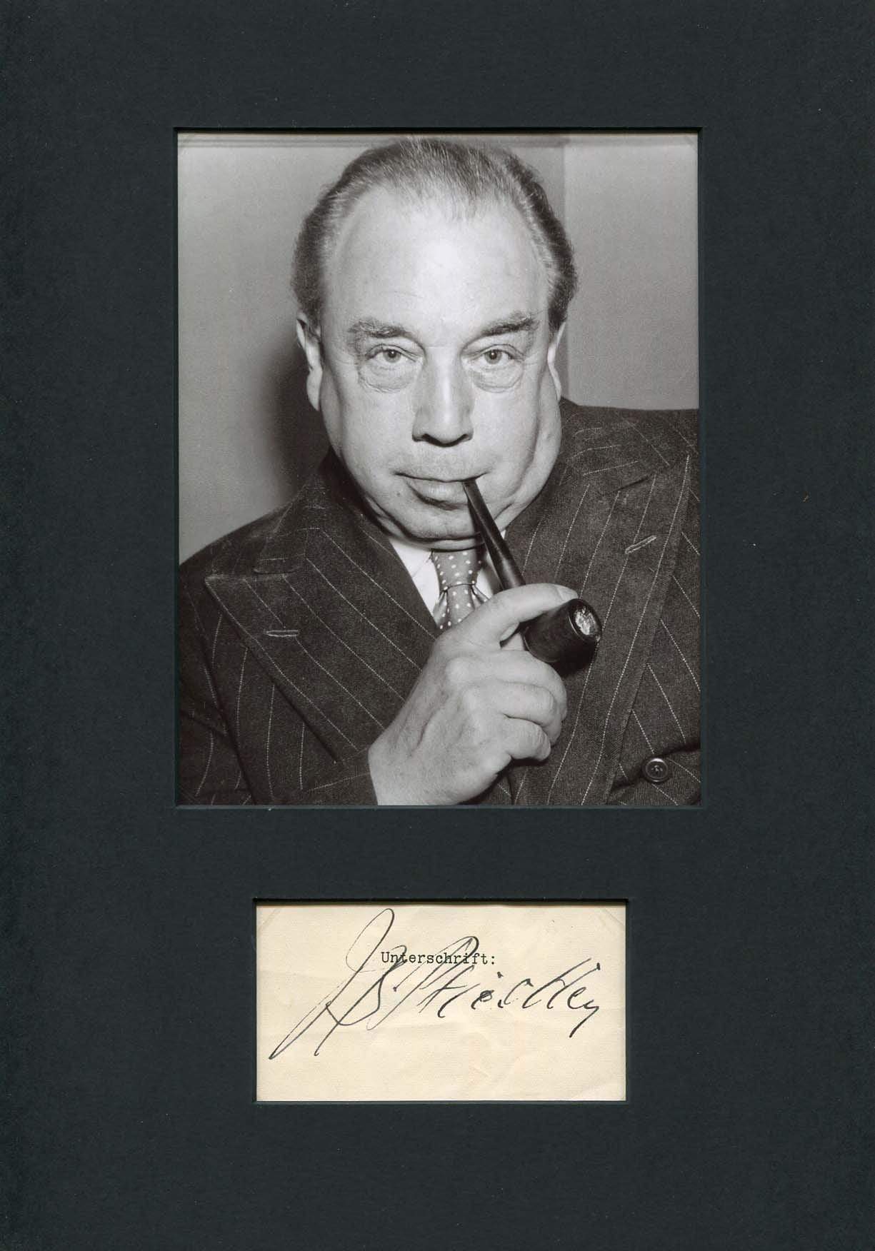 Priestley, John Boynton autograph