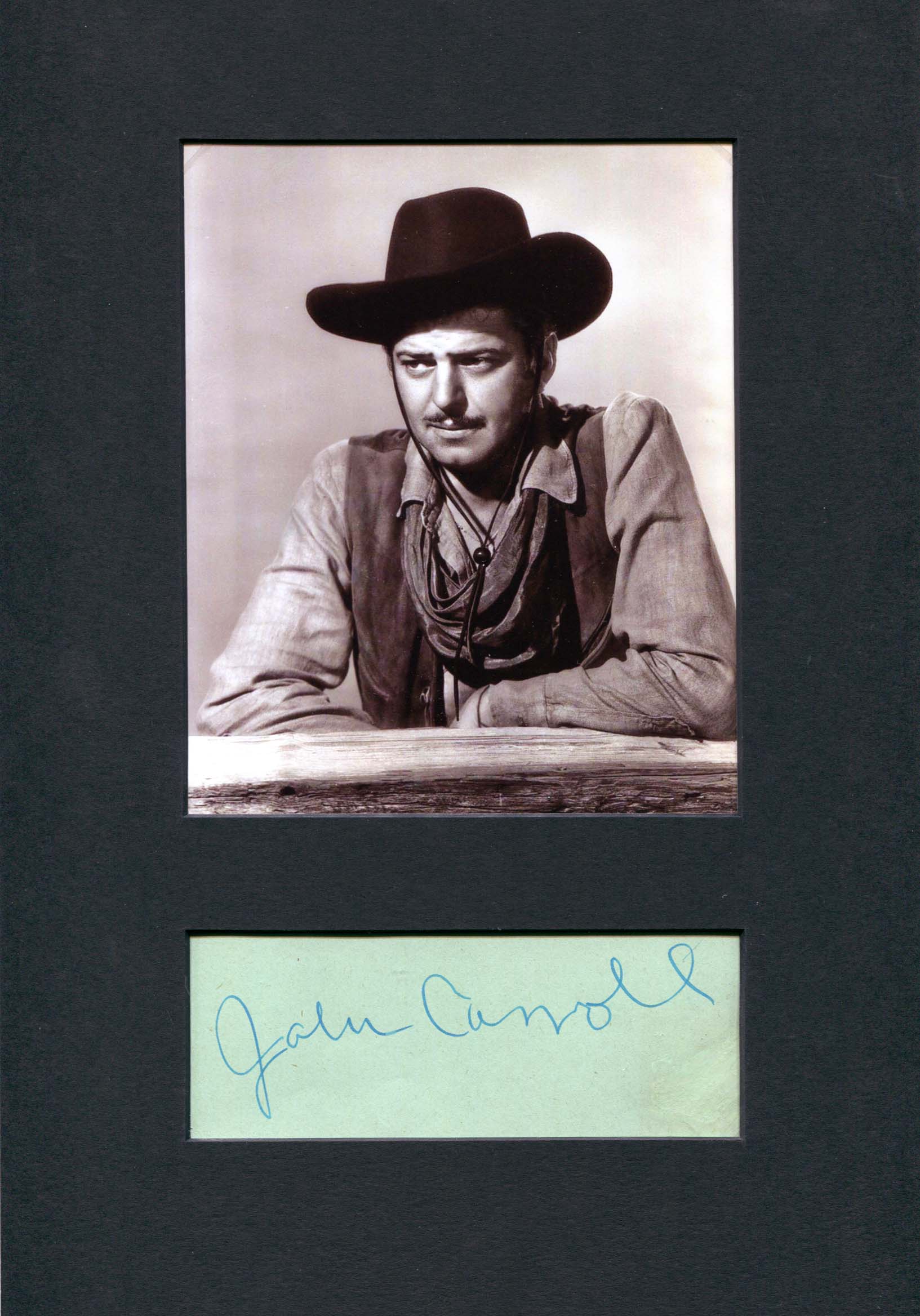 Carroll, John autograph