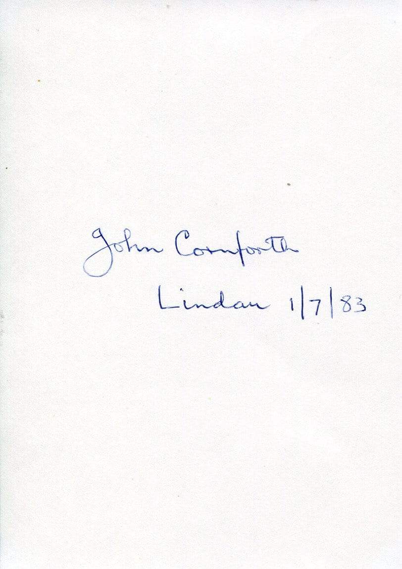 Cornforth, John autograph