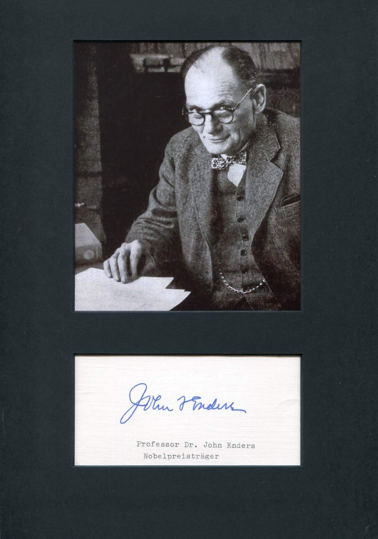 Enders, John Franklin autograph