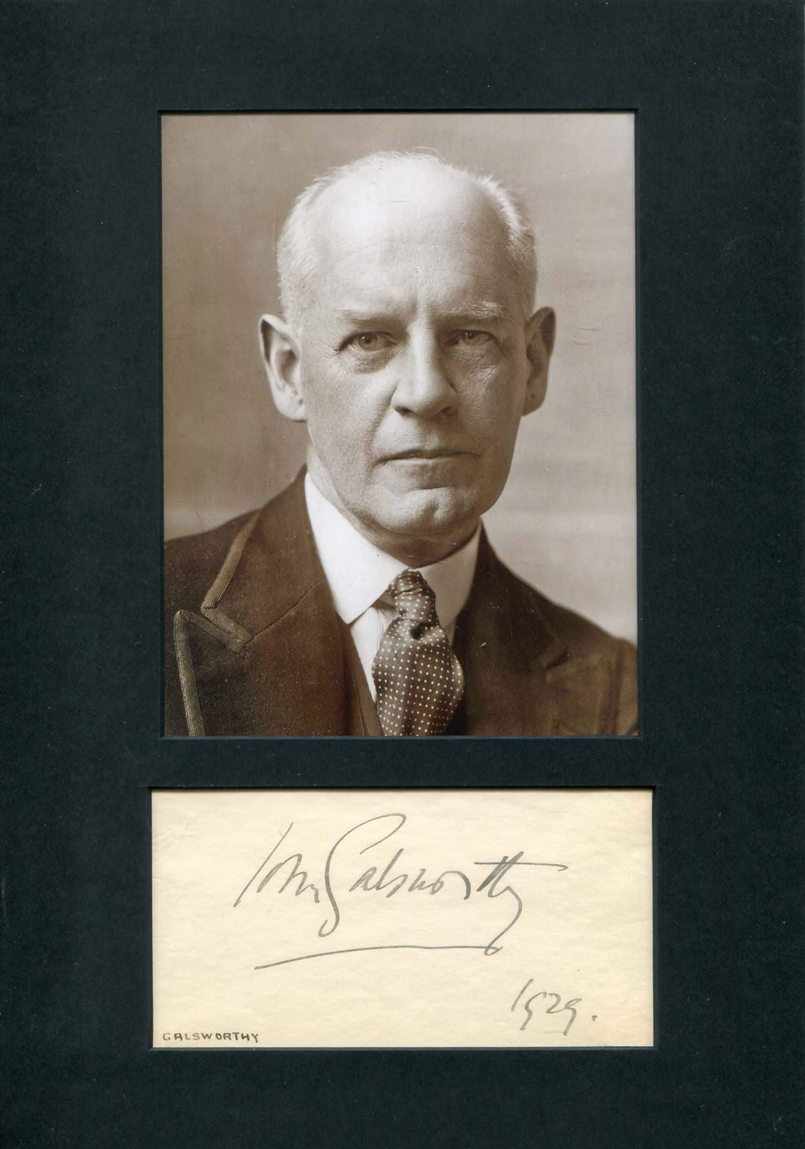 Galsworthy, John autograph