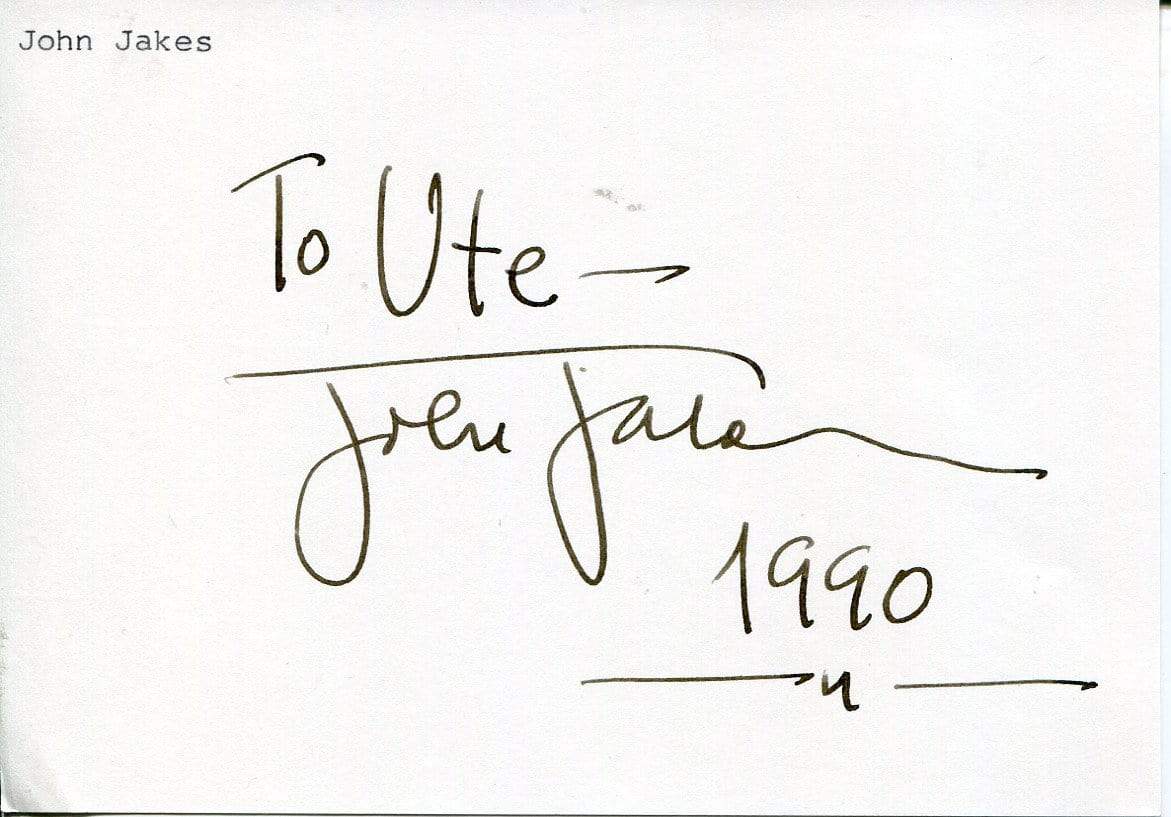Jakes, John autograph