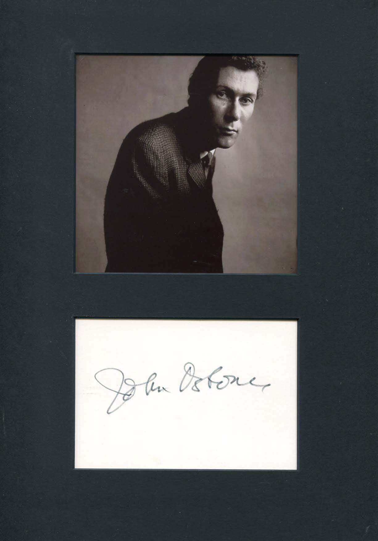 Osborne, John autograph