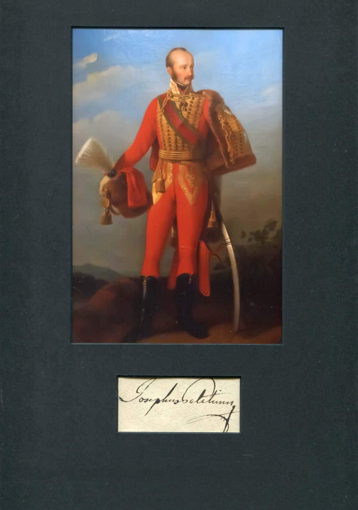Archduke Joseph, Palatine of Hungary autograph
