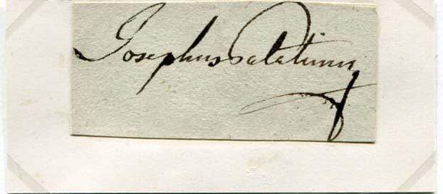 Archduke Joseph, Palatine of Hungary autograph