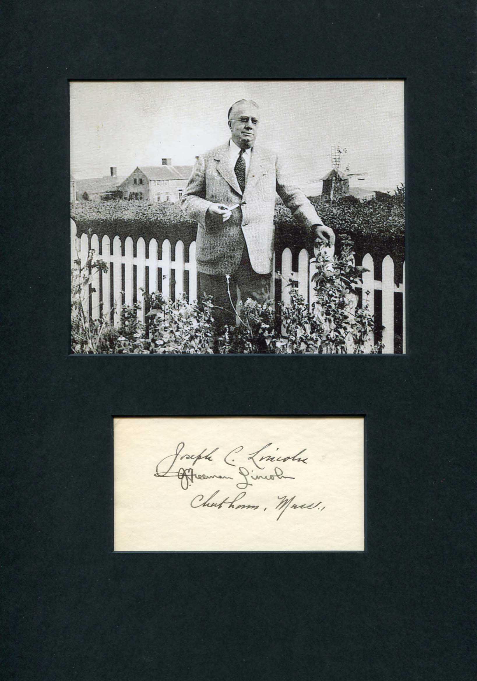 Lincoln, Joseph Crosby autograph